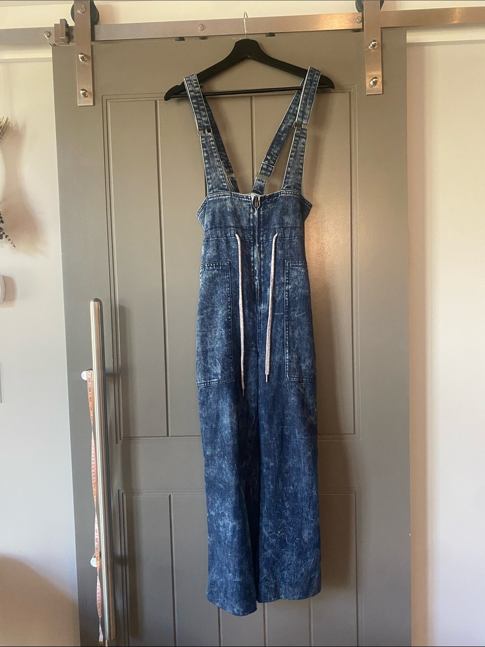 Anthropologie Pilcro High Waist Wide Leg Overalls